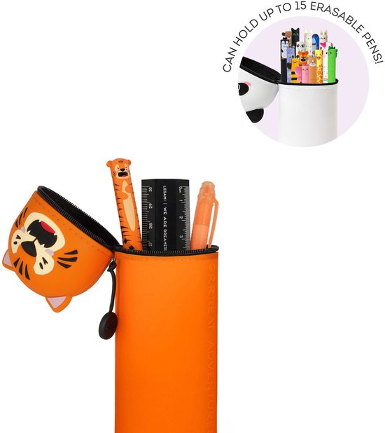 MPXEAVG Kawaii 2-in-1 zachte siliconen etui, pennenetui