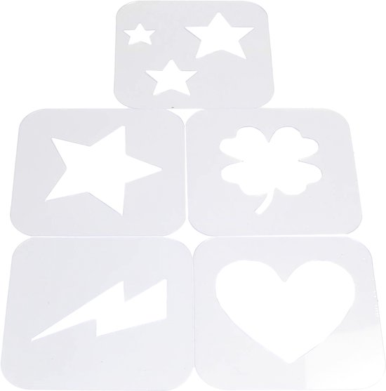 Horse Talk TV Modèles - 5 pochoirs différents - Décoration de manteau pour Paarden - Réutilisable - Fournitures pour chevaux