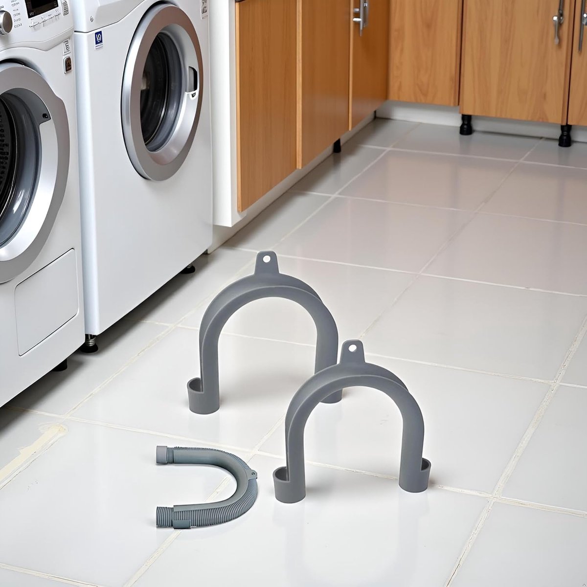 Afvoerslanghouder voor wasmachines en vaatwassers - U-vormige