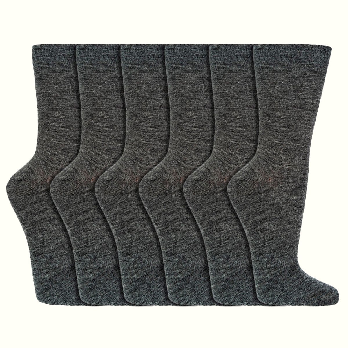 Wollen herensokken 6 paar comfort sokken optimaal draagcomfort zonder drukpunten meerdere kleuren Bruin