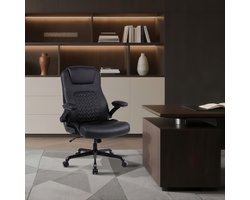 Ergonomic Office Chair, Office Chair, with Lumbar Support And Foldable Armrests, High Back, Suitable for Home And Office, Load Capacity 200kg, Black, Office Furniture, Home Office, Business, Office Must Haves, The Office, Off