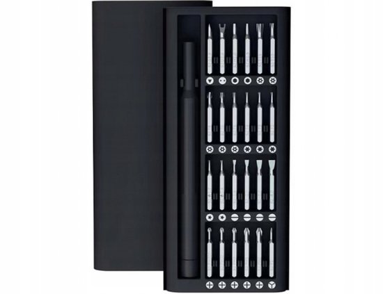 Padarsey 115 in 1 elektronische precisie-schroevendraaierset met draagbare tas, compatibel met computer, mobiele telefoon, pc, iPhone, schoÃ, zwart