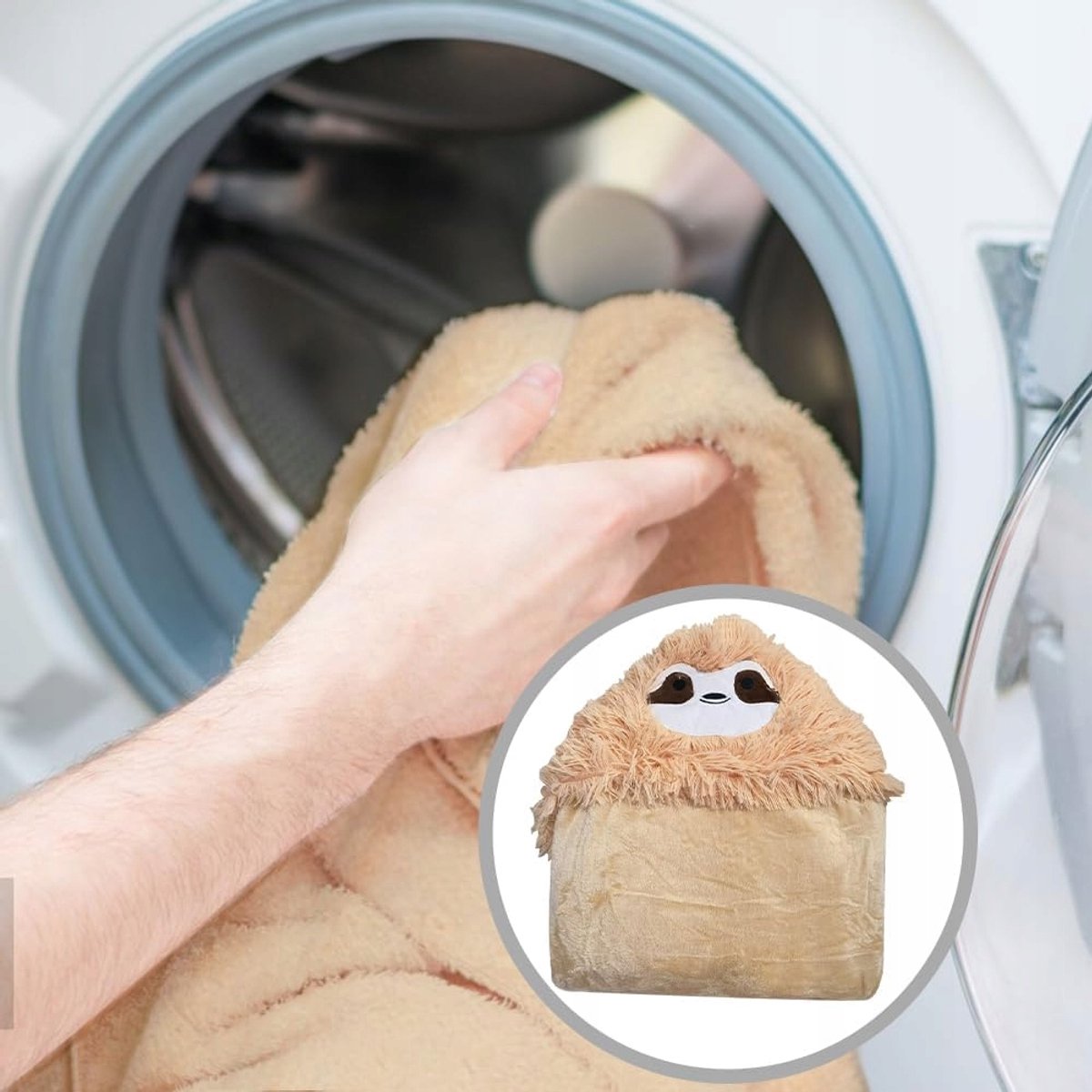 Deken met mouwen en capuchon Sloth - Warm en gezellig