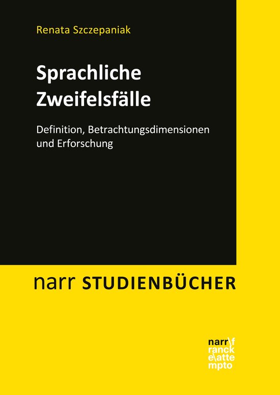 narr STUDIENBÜCHER - Sprachliche Zweifelsfälle - cover