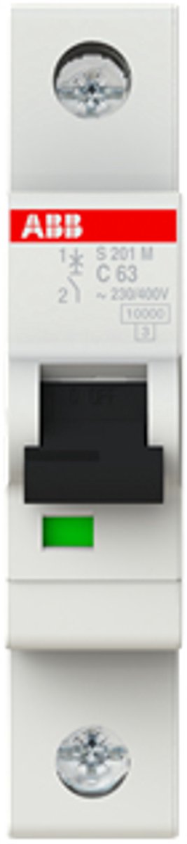 ABB 10 kA Automaat 1 polig C kar 63A