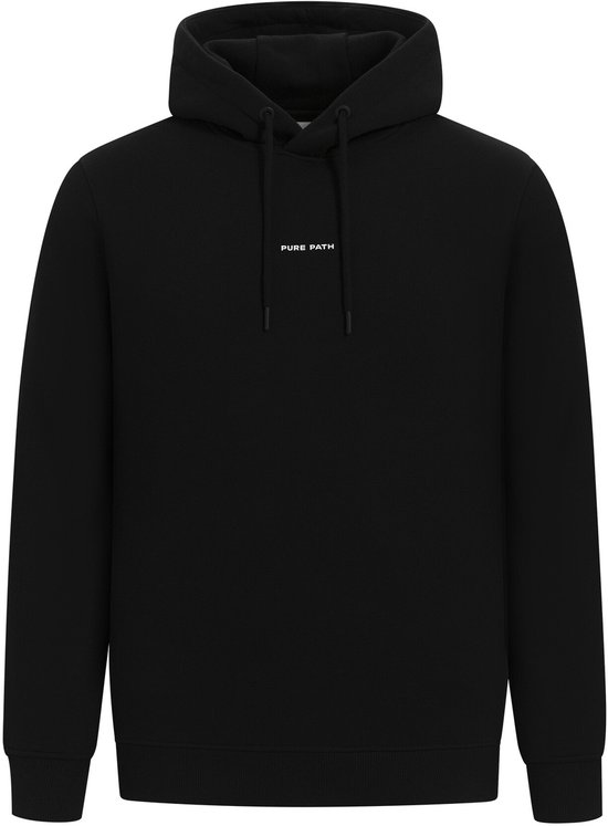 PURE PATH Pure Logo Sweat à capuche Pulls & Pulls & Gilets Homme - Pull - Sweat à capuche - Cardigan - Zwart - Taille M
