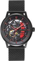 Pierre Lannier 345A459 - Horloge - Roestvrij staal - Zwart - 43 mm