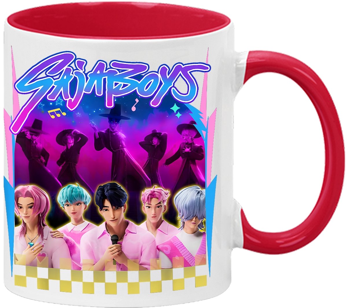 Zwarte Keramische Mok 330ml - Demon Hunters K-Pop Design