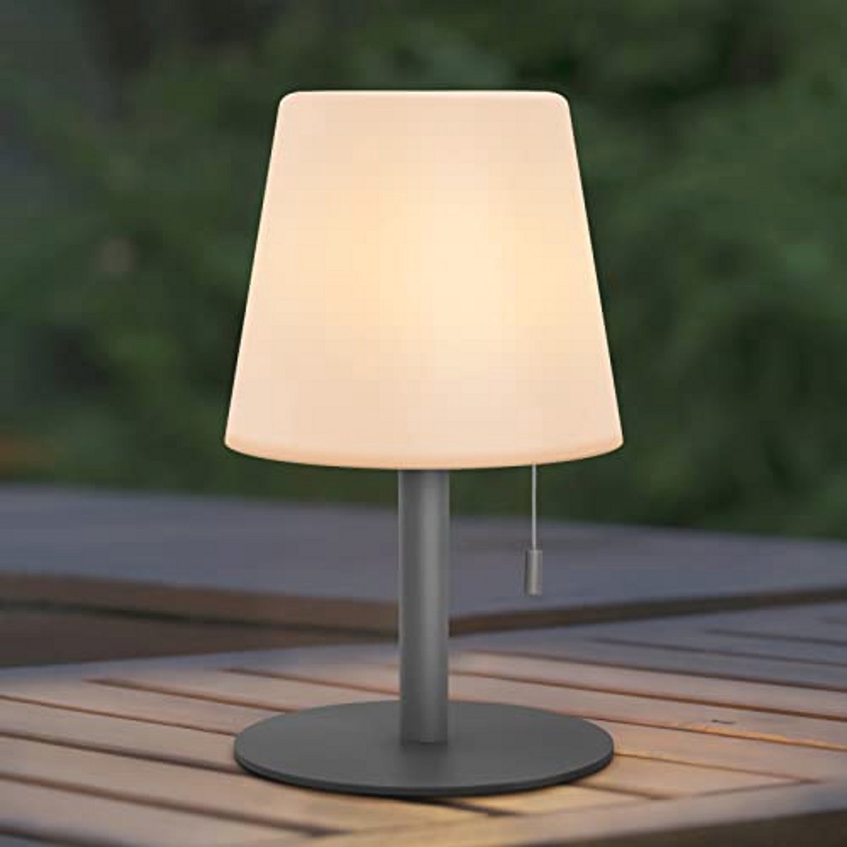 Draadloze LED Tafellamp - Warmwit en RGB Dimbaar - Waterdicht IP44 voor Buiten en Binnen -