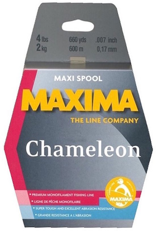 MAXIMA Chameleon Maxi Spool - Vislijn - Nylon vislijn - 0.30mm/600m - Trekkracht 4.5 kg - Kleur Chameleon van MAXIMA — afbeelding 2
