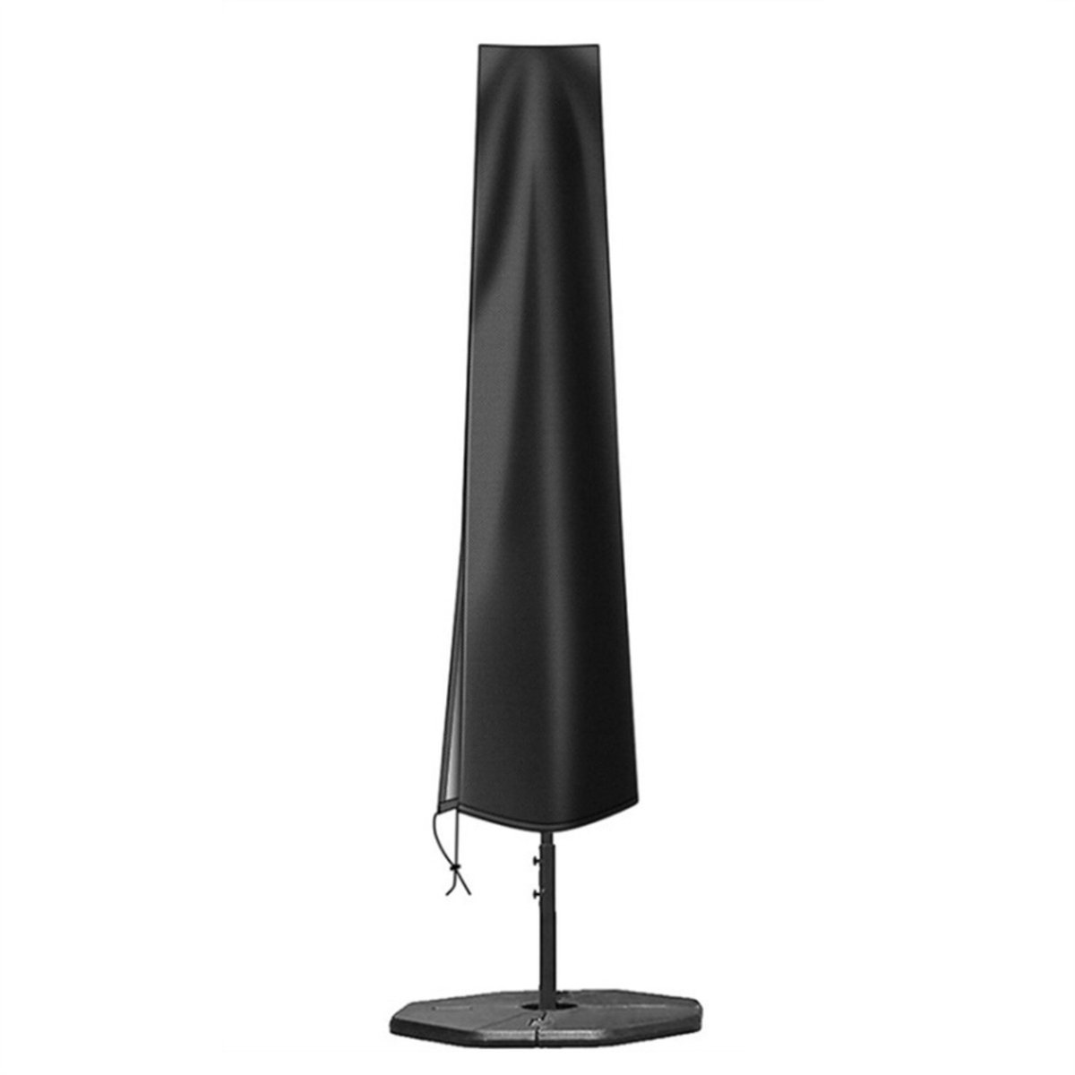 QTTVBTNA Parasolhoes - Waterdicht UV-bescherming - Dubbelzijdig Oxford stof - Tuin Parasol Beschermhoes - Stevig & Duurzaam - Zwart - 190x30x50cm - 1 stuk