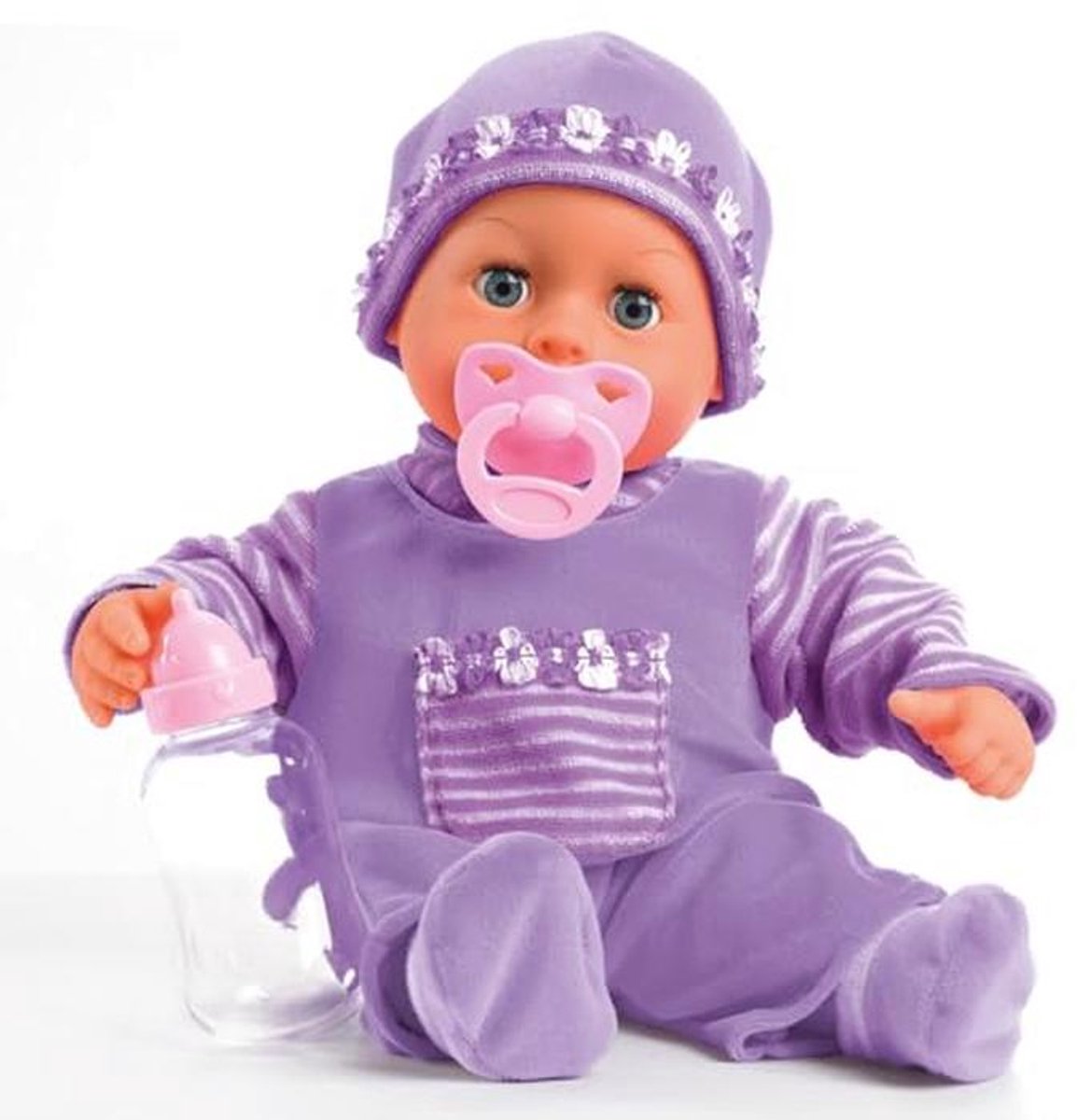 38 cm Baby Doll with Sounds and Soft Body - Cuddle and Care Toy for Kids