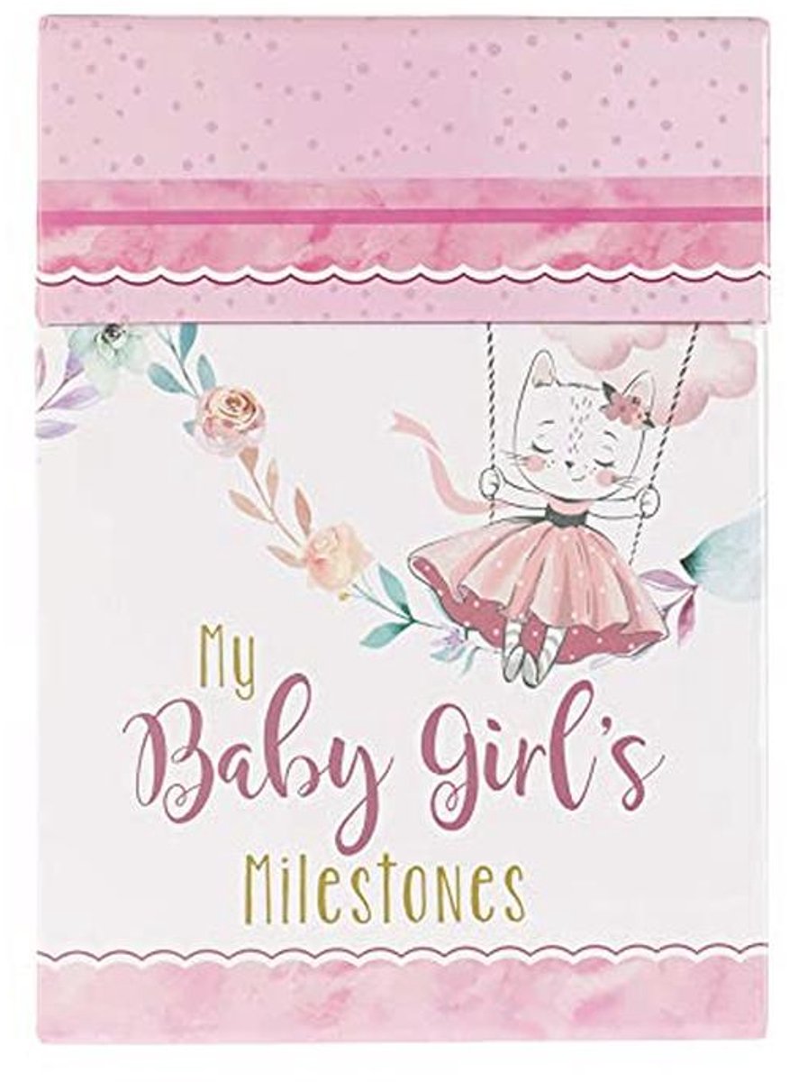 Mijlpalen Kaarten voor Meisjes - Keepsake Cards voor Baby's Eerste Jaren
