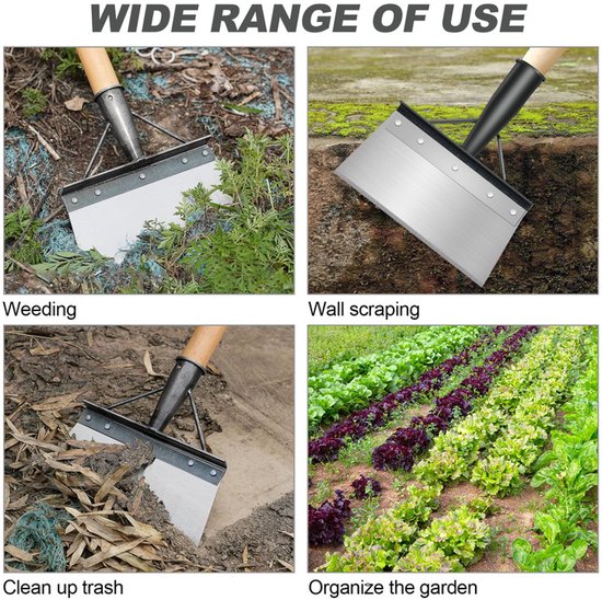 1 stuk - Multifunctionele onkruidverwijderaar tuingereedschap - multifunctionele reinigingsschep - Outdoor tuin reinigingsschep - Tuingereedschap voor onkruidbestrijding - zonder steel van Merkloos	 — afbeelding 4