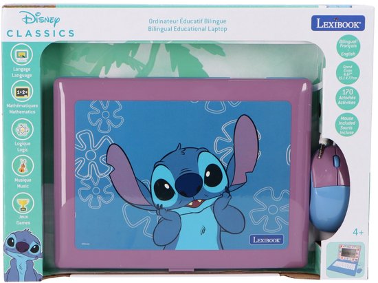 Ordinateur portable Lilo & Stitch avec 170 activités - EN/ FR