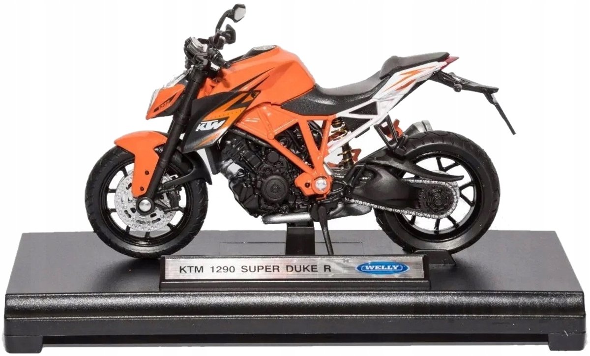 Welly Schaalmodel Motor KTM 1290 Super Duke R 1:18 Metaal