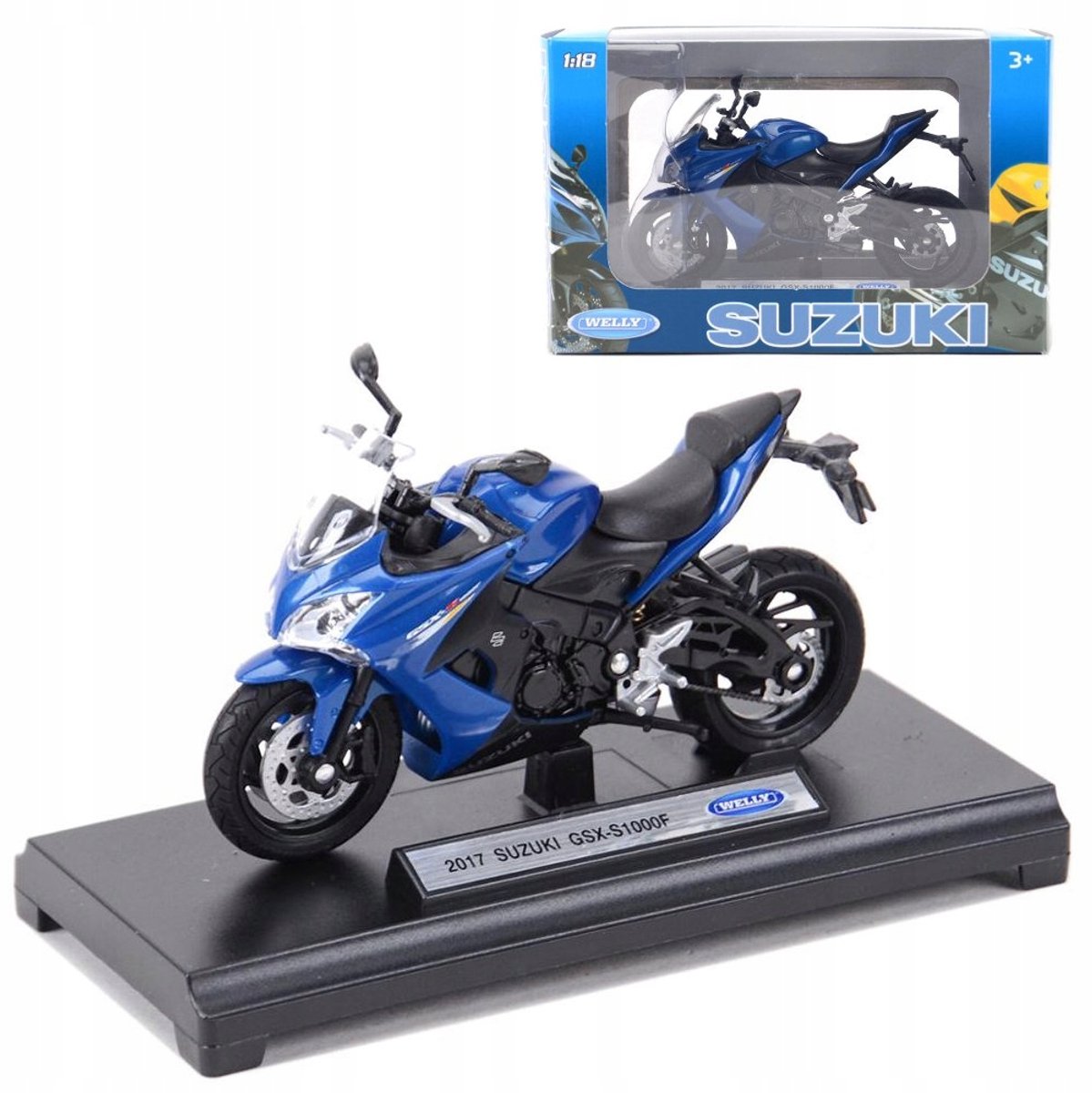 SUZUKI GSX-S 1000F 1:18 Model motorfiets buik