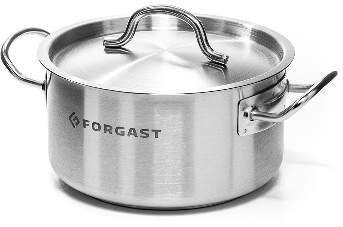 Lage Kookpan RVS 2,5L met deksel FG02003