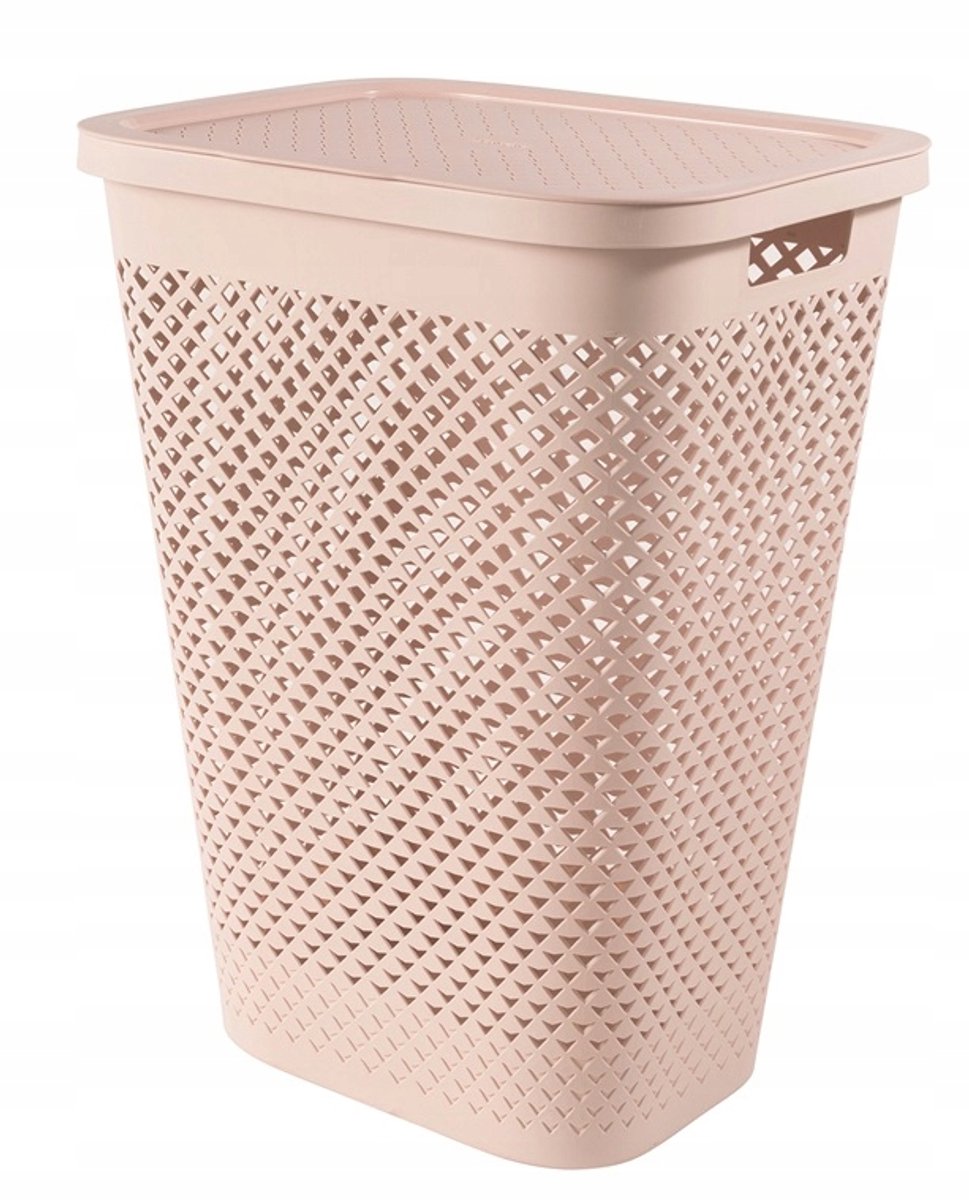 Curver PURE wasmand 55L - Roze, Ventilerend en Ruim