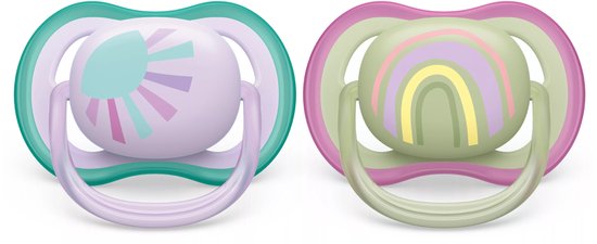 Philips Avent fopspenen Ultra Air - 0-6 maanden - Meisje - 2 stuks - Extra luchtgaten - BPA-vrij van Philips Avent — afbeelding 5