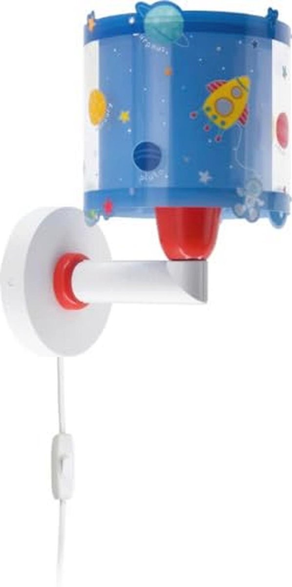 Wandlamp voor Kinderkamer met Planeten Design - Blauw - Zonnestelsel Thema