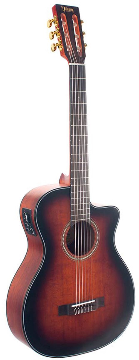 Klassieke gitaar - Valencia VC263HCSB - Hybride Hals - 3/4 - Classic Sunburst - Series 260