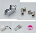 Accessoires voor douchepaneel: douchehouder, bochten, waterdichte doos, montagebeugel, teflontape.