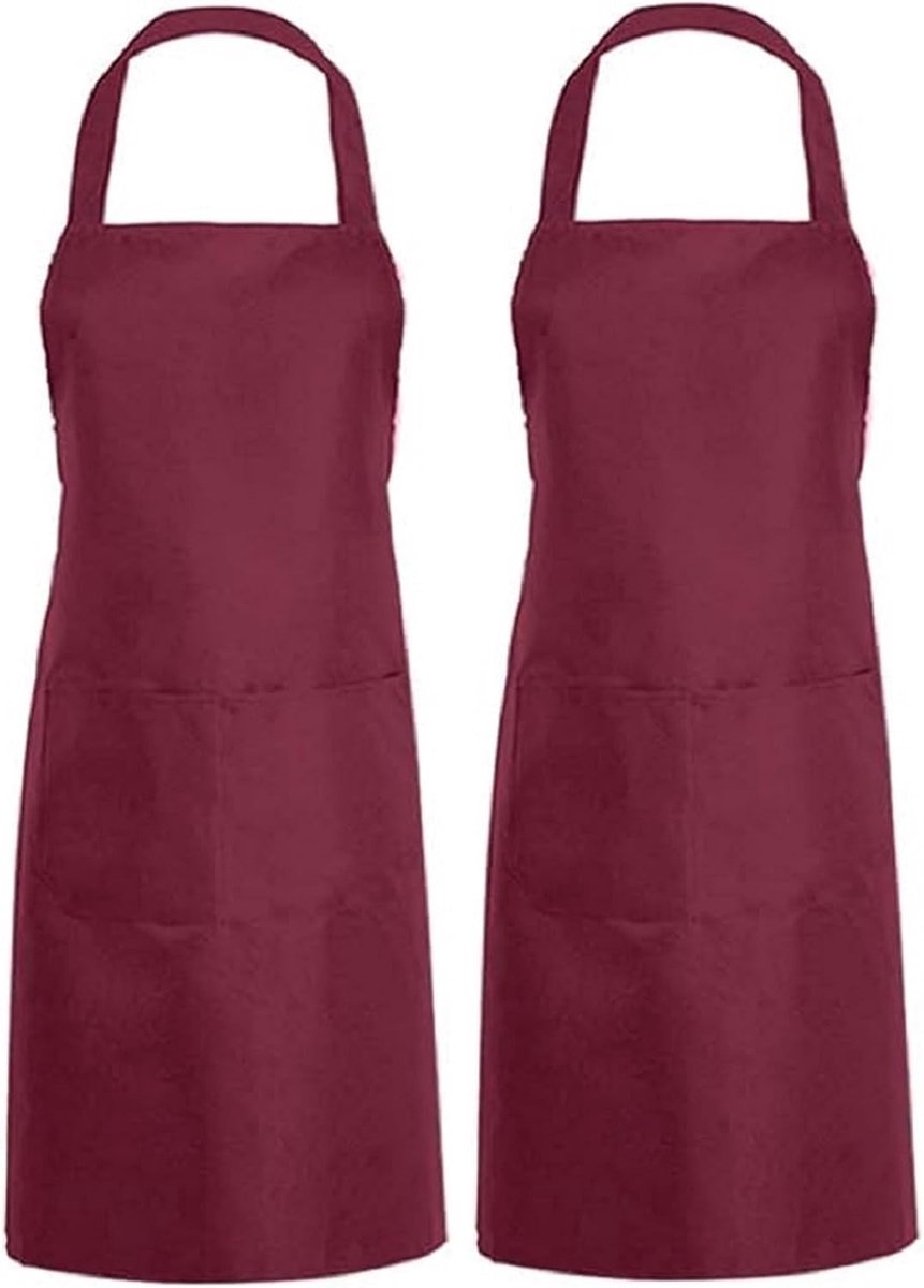 Stunq® Zwart katoenen keukenschort, grillschort, keukentextiel (70 x 85 cm)