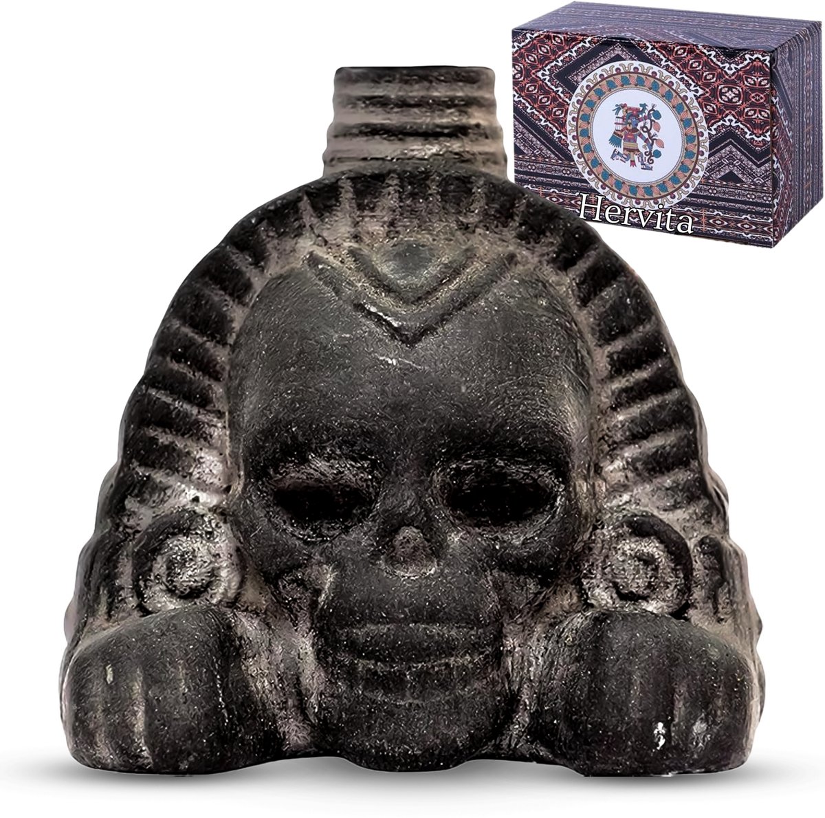Aztec Death Whistle - Sphinx Doodshoofd - Schreeuwende Fluit - Handgemaakt - Tot 120 Decibel - Azteekse Doodsfluit