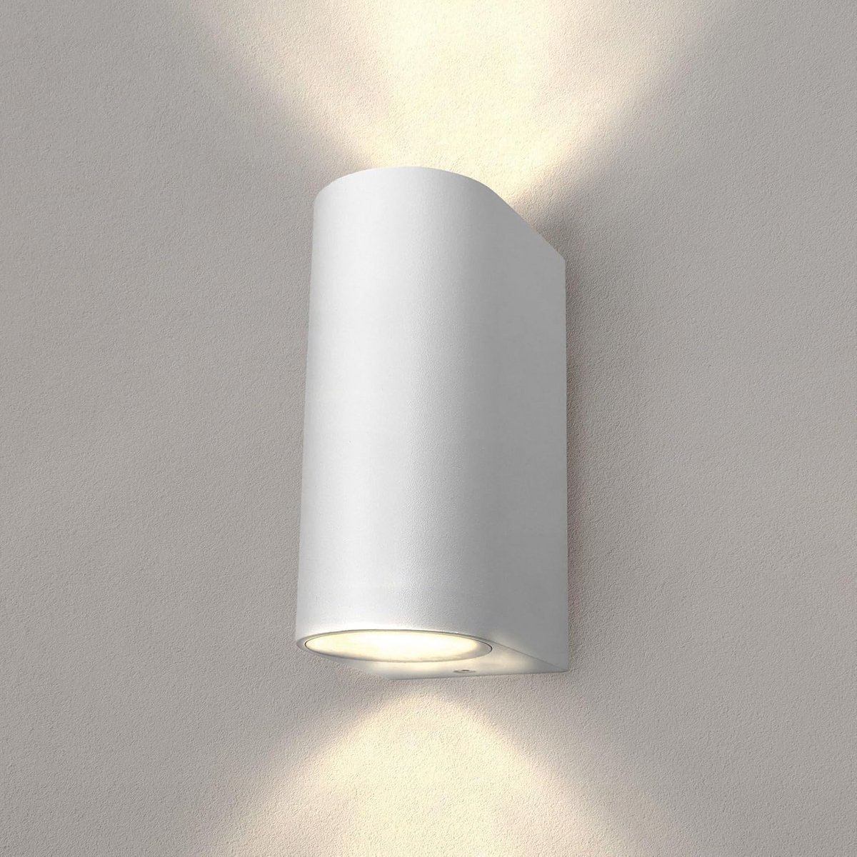 Moderne Buiten Wandlamp IP54 Wit Vierkante Spots Up Down Verlichting