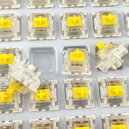 50 Stuks Kailh Box Toetsenbord Schakelaars Aangepast Mechanisch Toetsenbord Cherry Mx 5 Pins Schakelaar Voor Feker 75 G