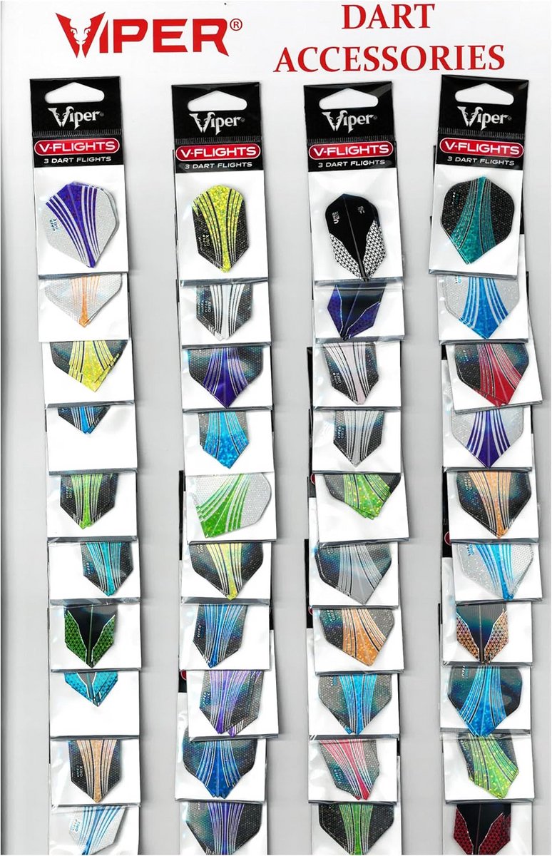 Dart Vluchten - Vliegvormen - Darts Spel - Glitter Holografisch - 40 Sets - Meerkleurig