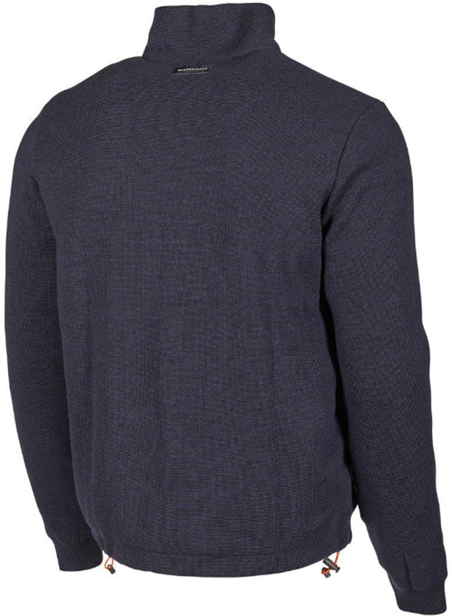 Ivanhoe vest Hadar Full Zip Windbreaker fijne merinowol Blauw