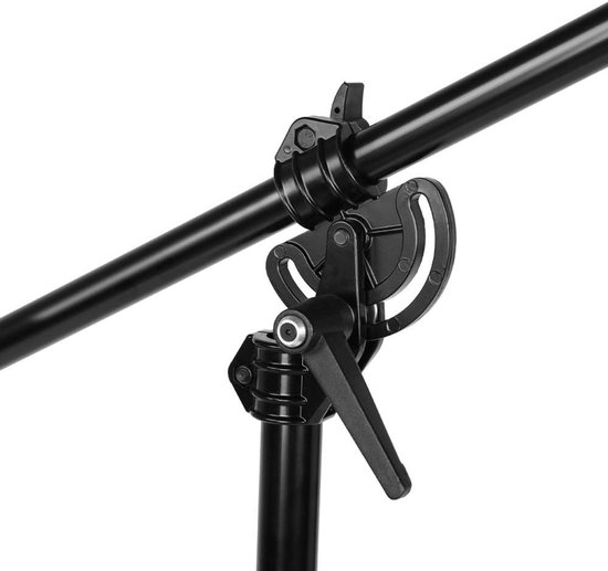 Pixly® C-statief Van Roestvrij Staal – Verstelbare Galgarm Voor Studio En Video (hoogte 96-260 Cm)