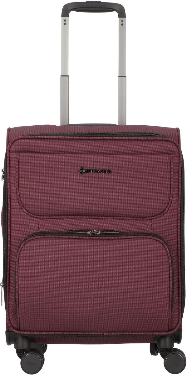 Stratic Bendigo Light - koffer handbagage - o.a Transavia, EasyJet, Corendon en Eurowings - spinner wielen - aubergine