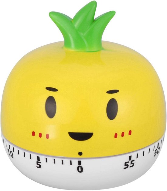 Hoshen Keuken voedsel koken mechanische timer, leren tijd manager, handmatige timer, cartoon dierlijke vorm, kikker