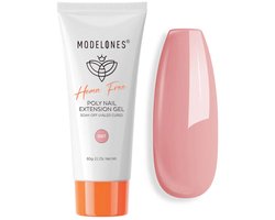 Modelones - Peach Heart - HEMA & TPO-vrije Polygel - Poly Nail Gel 60 g - Nagelverlenging - UV/LED - Niet-plakkerige formule