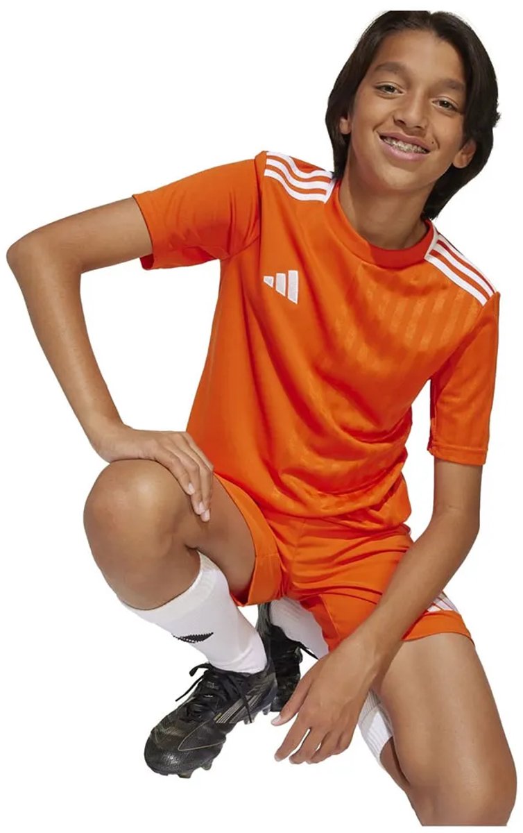 Adidas Campeon 25 T-shirt Met Korte Mouwen Oranje 9-10 Years Jongens,Meisjes