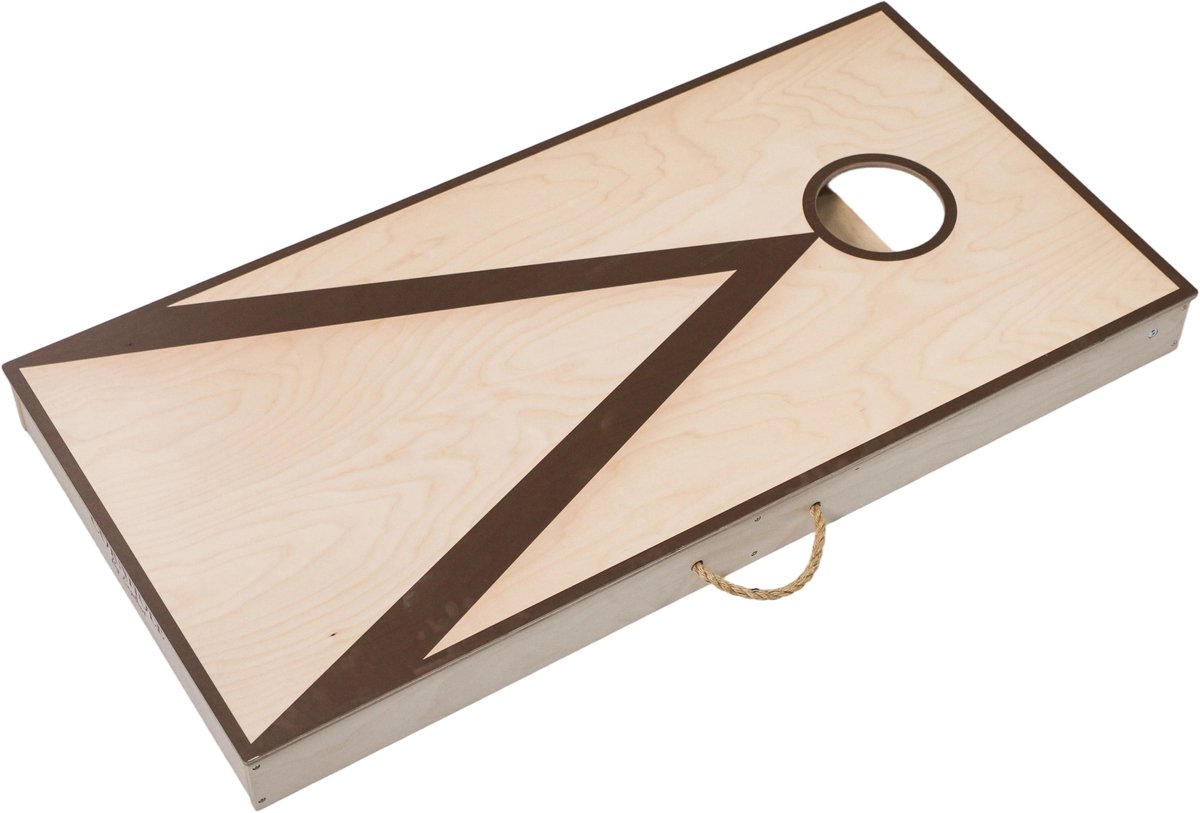Cornhole – Enkel Wedstrijdset – 120 x 60 cm – Pine/Birchwood – Inclusief 2 x 4 Zakjes en Draagtas – Outdoor Gooispel voor Training en Spelplezier – Engelhart — afbeelding 5