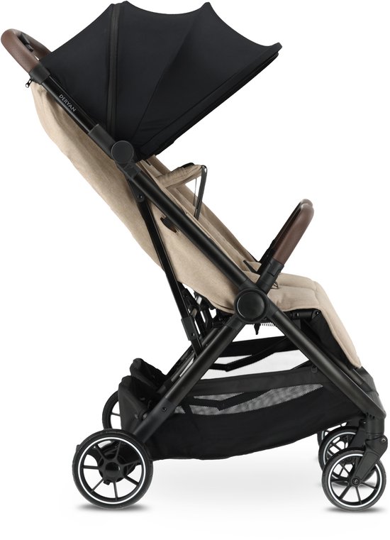 Deryan Luxe Rolo X2 V2 Dubbele Buggy - Duo Buggy - Nougat van Deryan — afbeelding 2