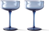 Paveau Swirl Midnight - Coupeglazen - 2 Stuks - Duurzaam Borosilicaatglas