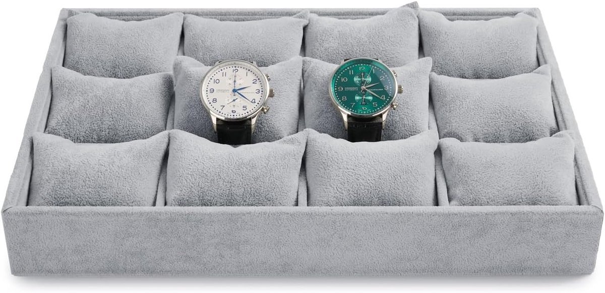 Stunq® Stijlvolle Stapelbare Fluwelen Sieraden Organizer met 12 Compartimenten voor Georganiseerde Opbergruimte