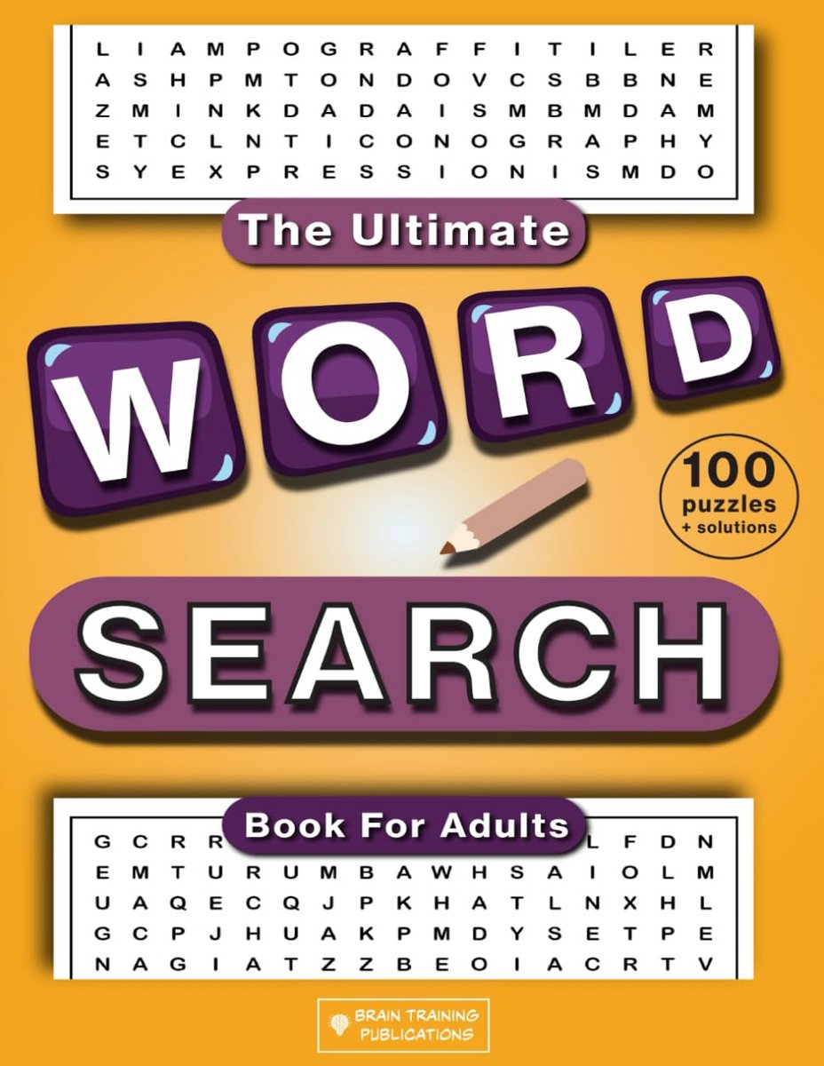 Zoekpuzzels voor Volwassenen en Senioren in Groot Lettertype: Puzzelboek met 100 Thema's