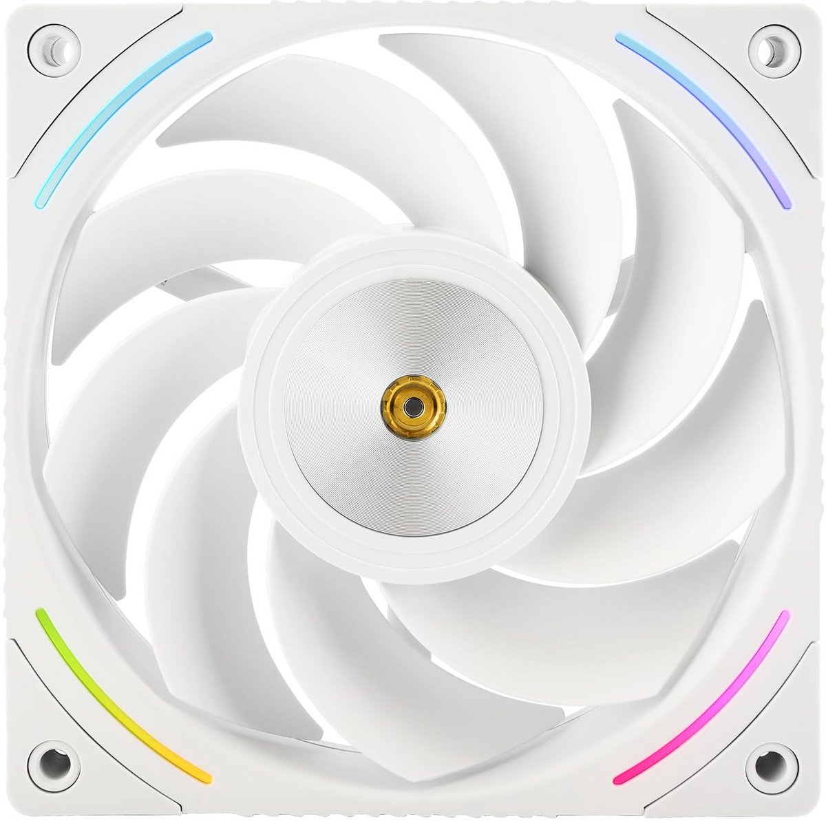 Stille 120mm PC Ventilator met Hoge Snelheid voor Optimale CPU Koeling - Wit