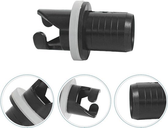 2x Universele Opblaasboot Adapter voor Pomp - Kajak, SUP, Dinghy Luchtventiel Converter van Merkloos — afbeelding 3