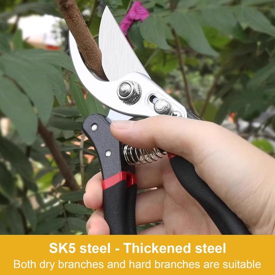 1 stuk Tuinsnoeischaar - scherp, duurzaam en soepel snoeien - bonsai snoeigereedschap - takkenschaar voor planten - 30*5*5cm - geschikt voor het snoeien van boomgaardbonsai - zwart. van Merkloos	 — afbeelding 2