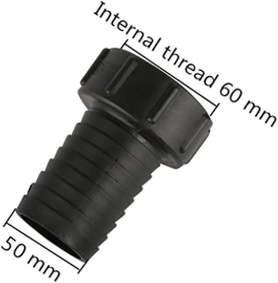 QWORK Adapterhulzen Set – Converteer 25 Mm Halterstang Naar 50 Mm, Kunststof, Inclusief 2 Hulzen En Inbussleutel 6 miniatura