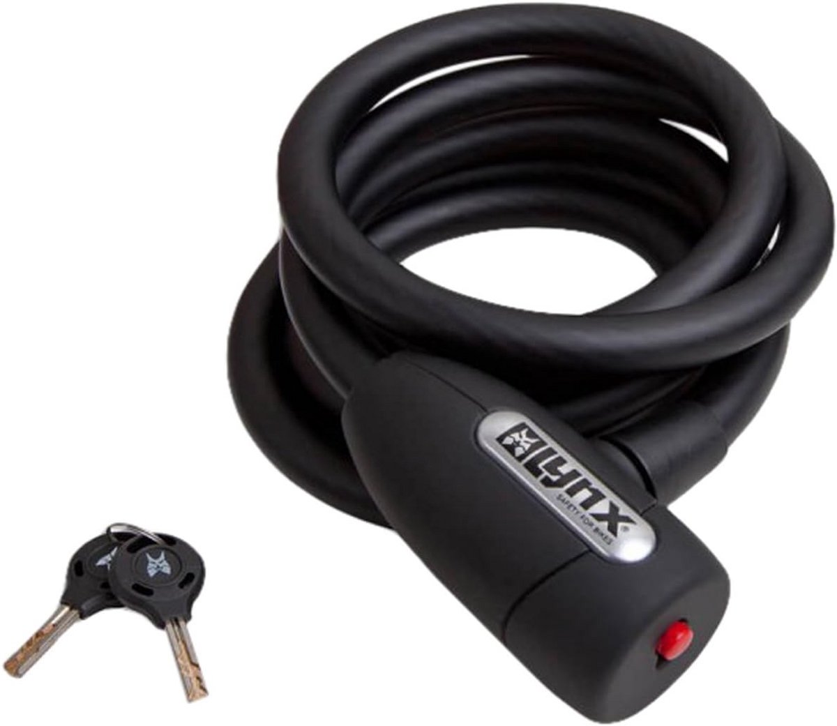 Sterk Spiraalkabel Fietsslot 10mm met Beschermende Coating en 3 Sleutels