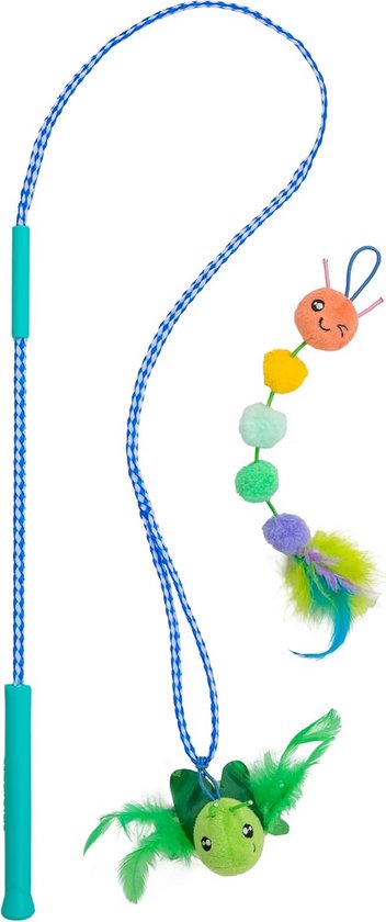 Anyingkai 4-in-1 Interactief Houten Kattenspeelgoed - Kogel-Kattencarrousel, Intelligent Speelgoed Voor Katten