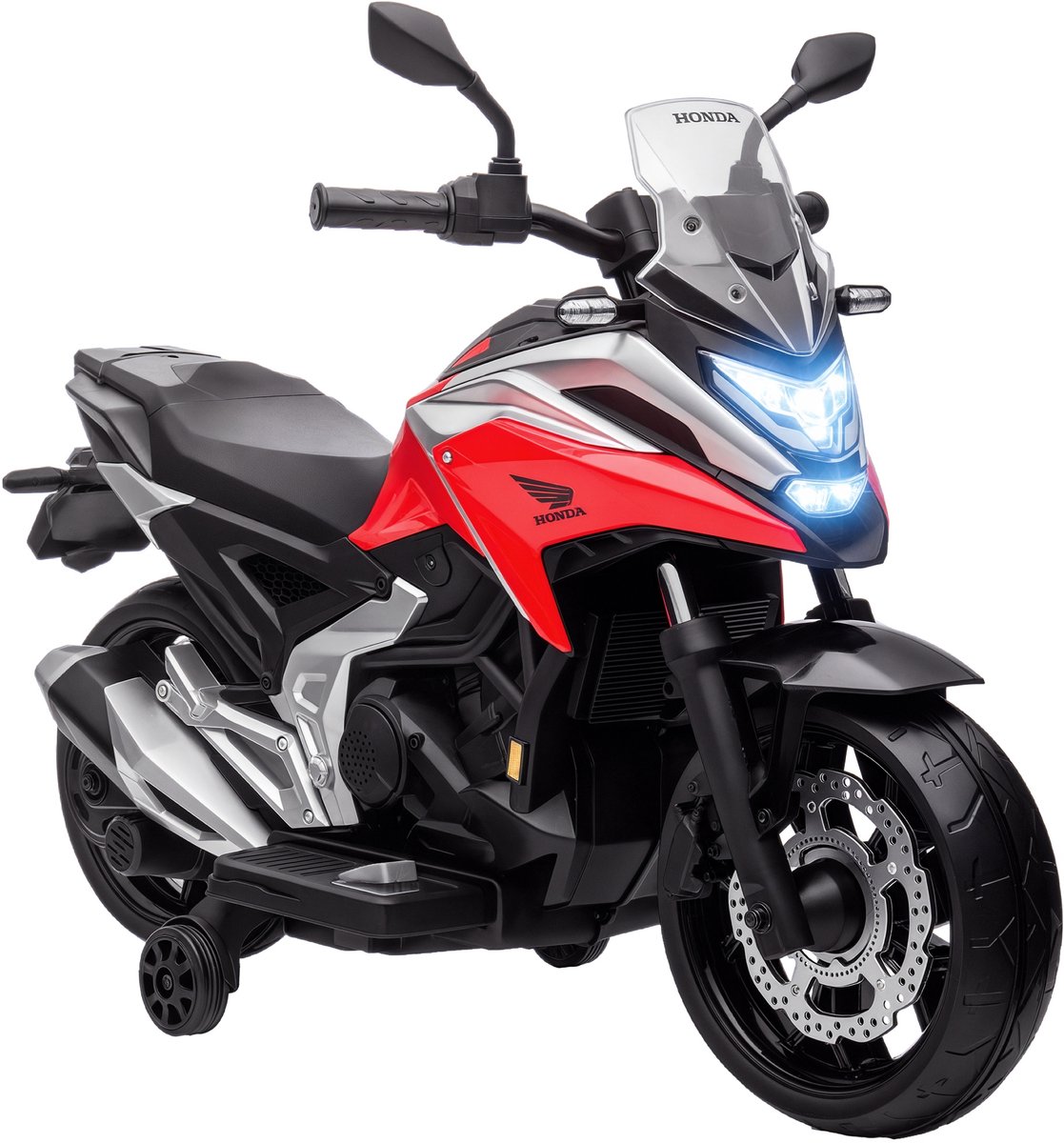 AIYAPLAY Elektrische Motorfiets voor Kinderen Kunststof, Metaal 107L x 46B x 75H cm Rood